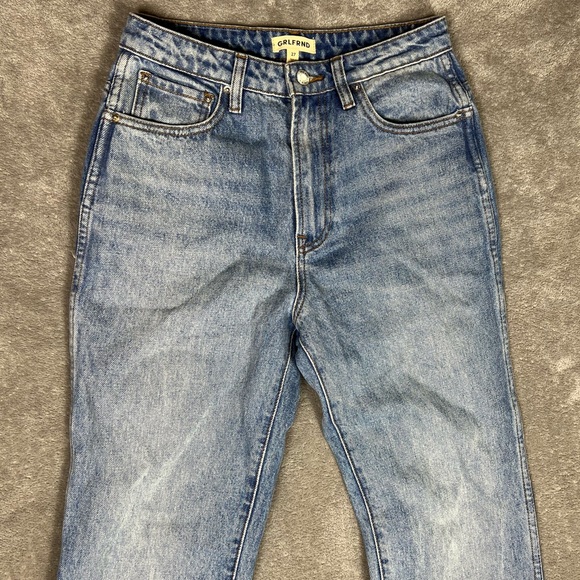 Revolve Jeans Womens 27 GRLFRND The Sara Super High Rise Slim Straight Denim - Picture 4 of 11